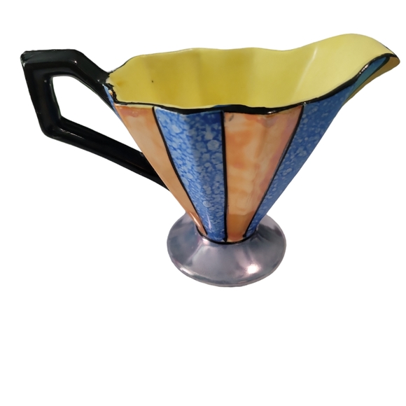 Japanese Art Deco Lusterware 1920s-30s Sugar, Creamer Set - Picture 4 of 13